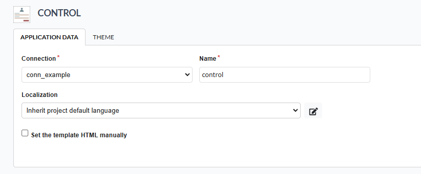 Required fields for creating applications