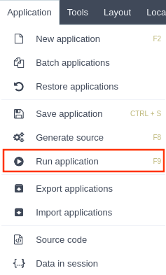 Run Application