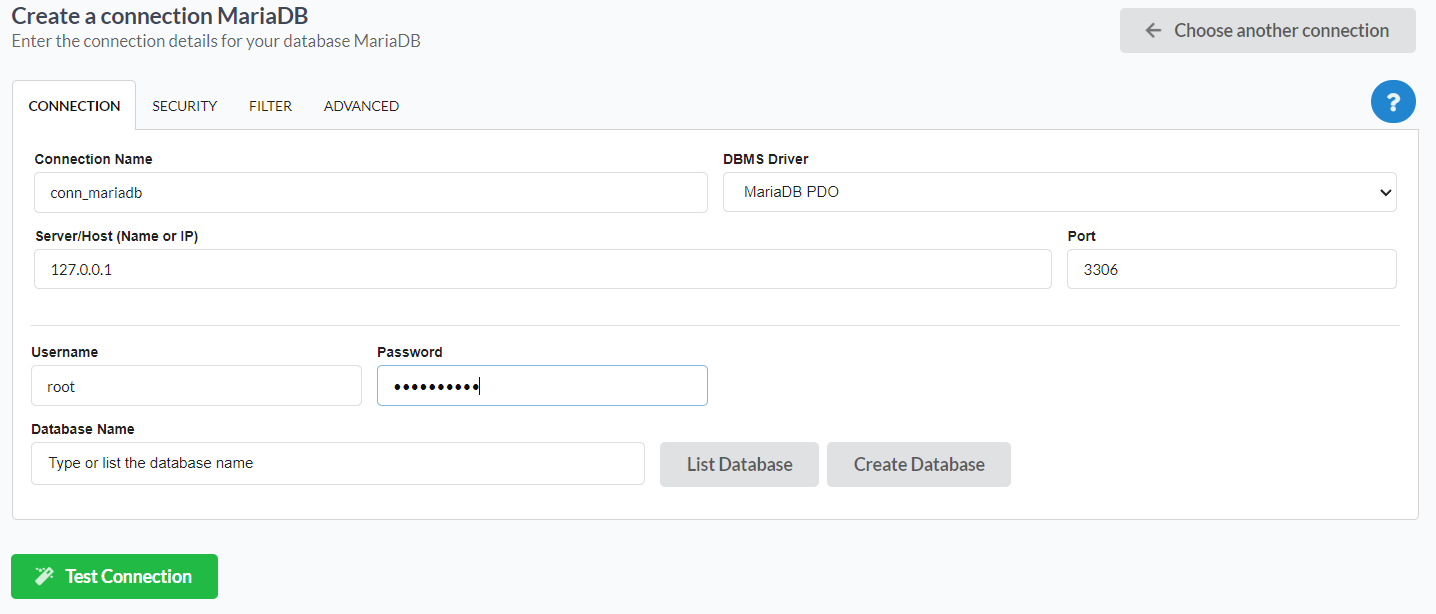 Connecting to the Database