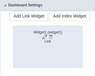 General index widget