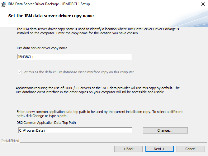 DB2 DsDriver configuration