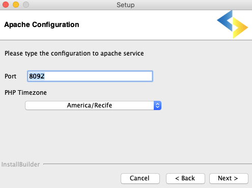 Installation Apache setup