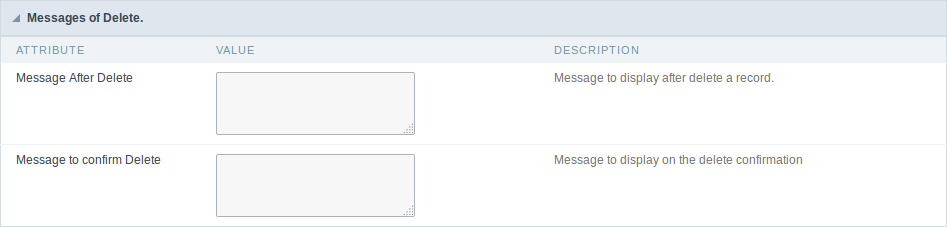 Delete Interface Messages.