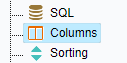 Columns menu