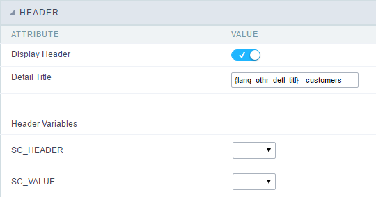 Grid Detail button label settings