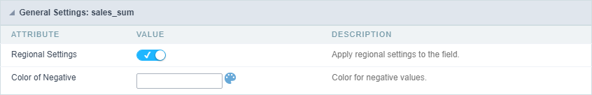 Formatting Number Field Values