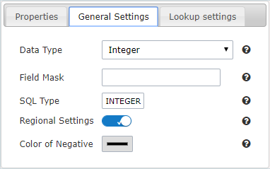 General setting of integer fields