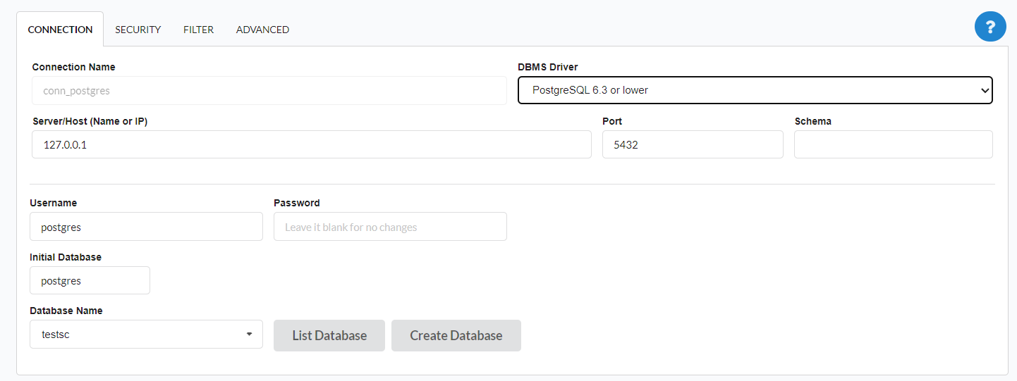 Connecting to the Database