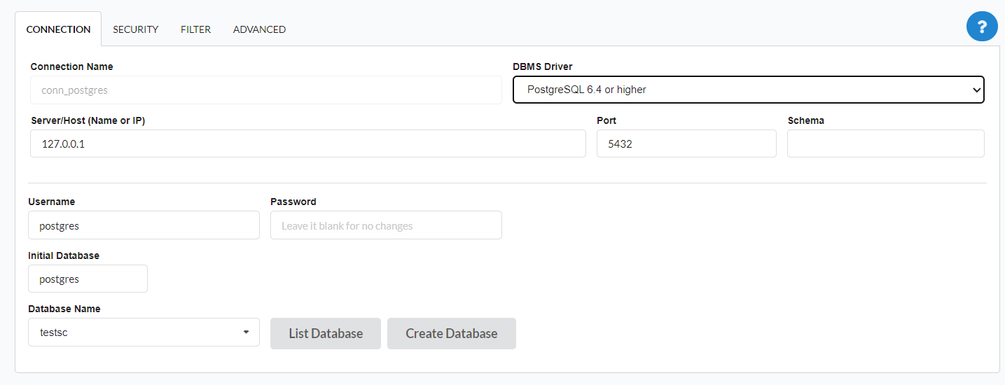 Connecting to the Database