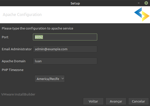 Installation Apache setup