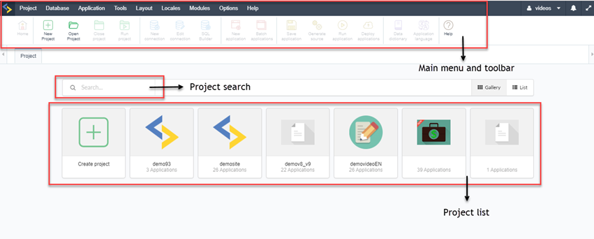 Project dashboard