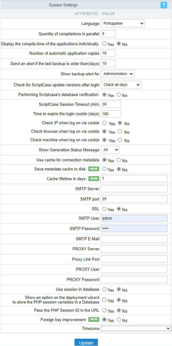  Administrative Access - System Settings