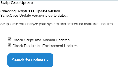 Verifying in the manual and prod of ScriptCase