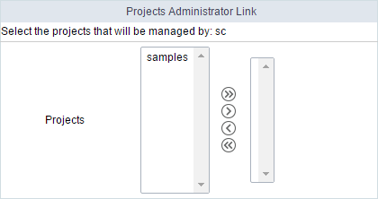 Defining the administrators for the project